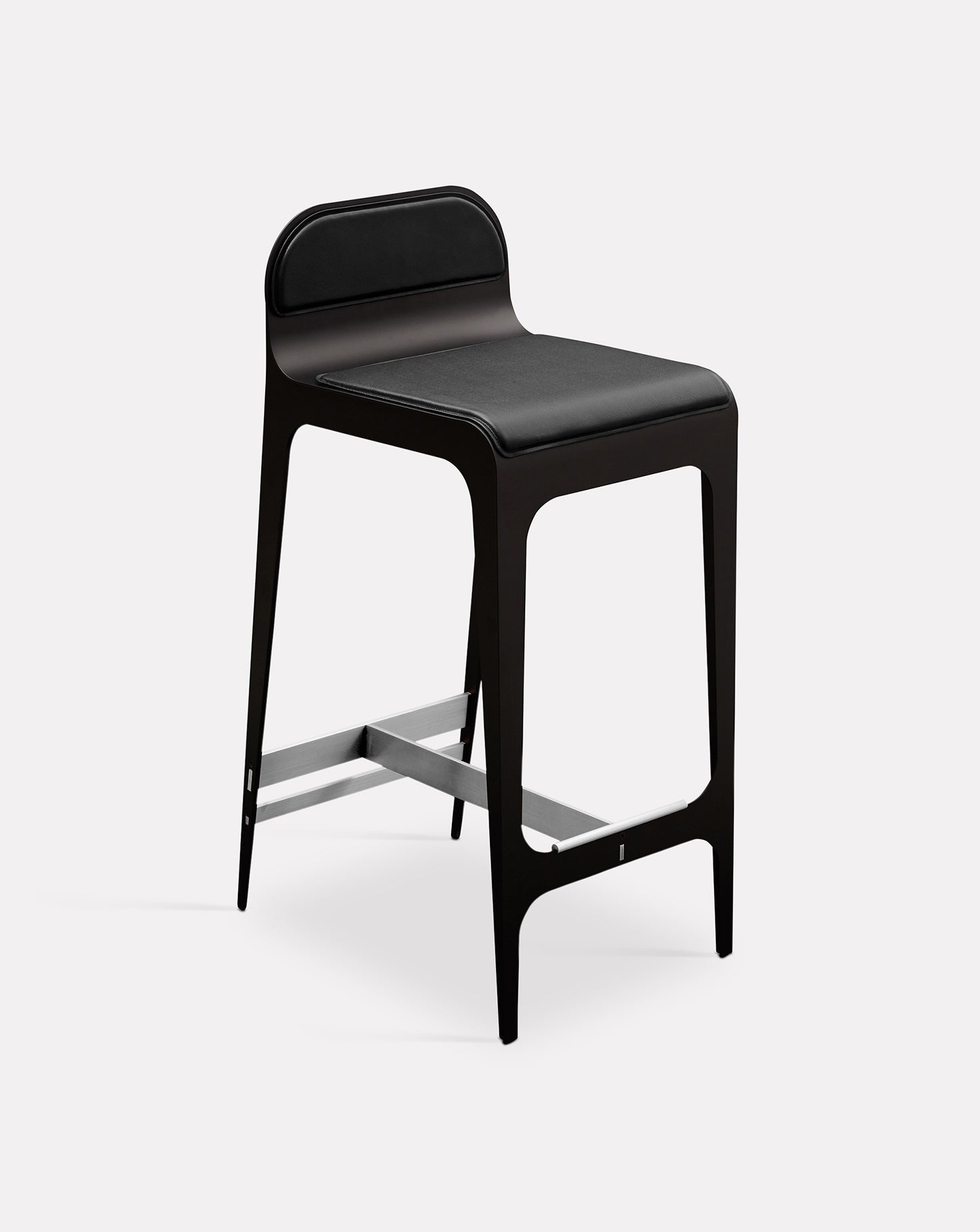 Black and Metal Barstool