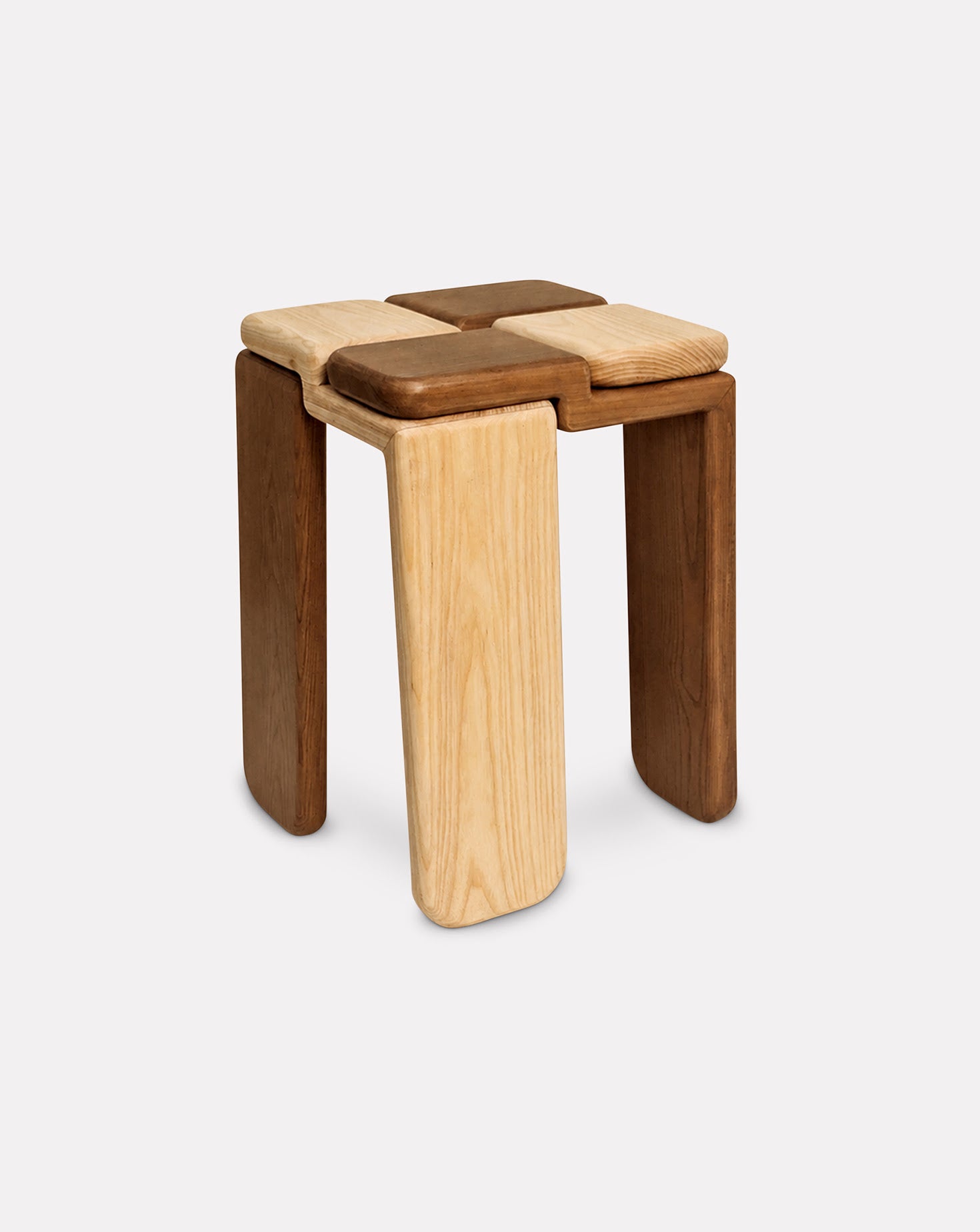 Handcrafted Wood Stool Collection