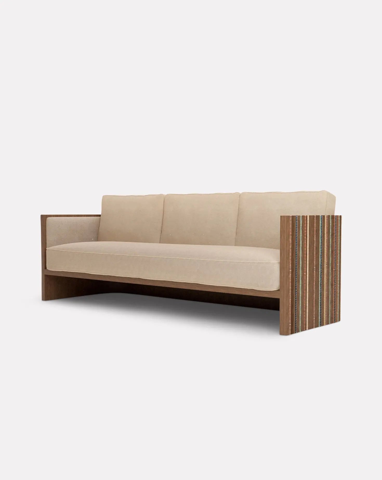 Cream Walnut Sofa Collection