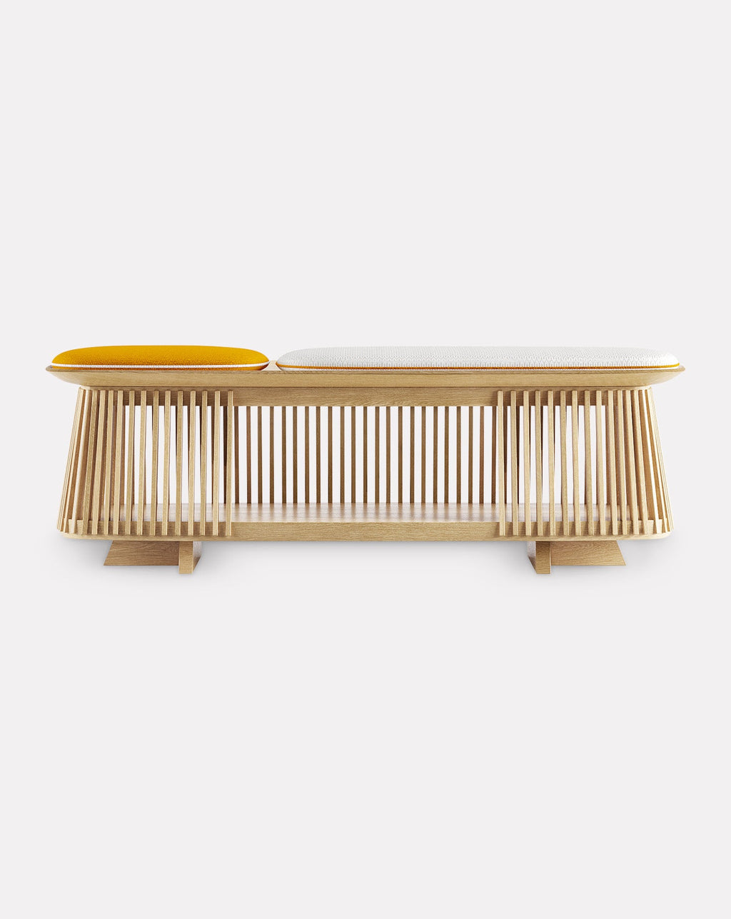 Solid Oak Wood Bench