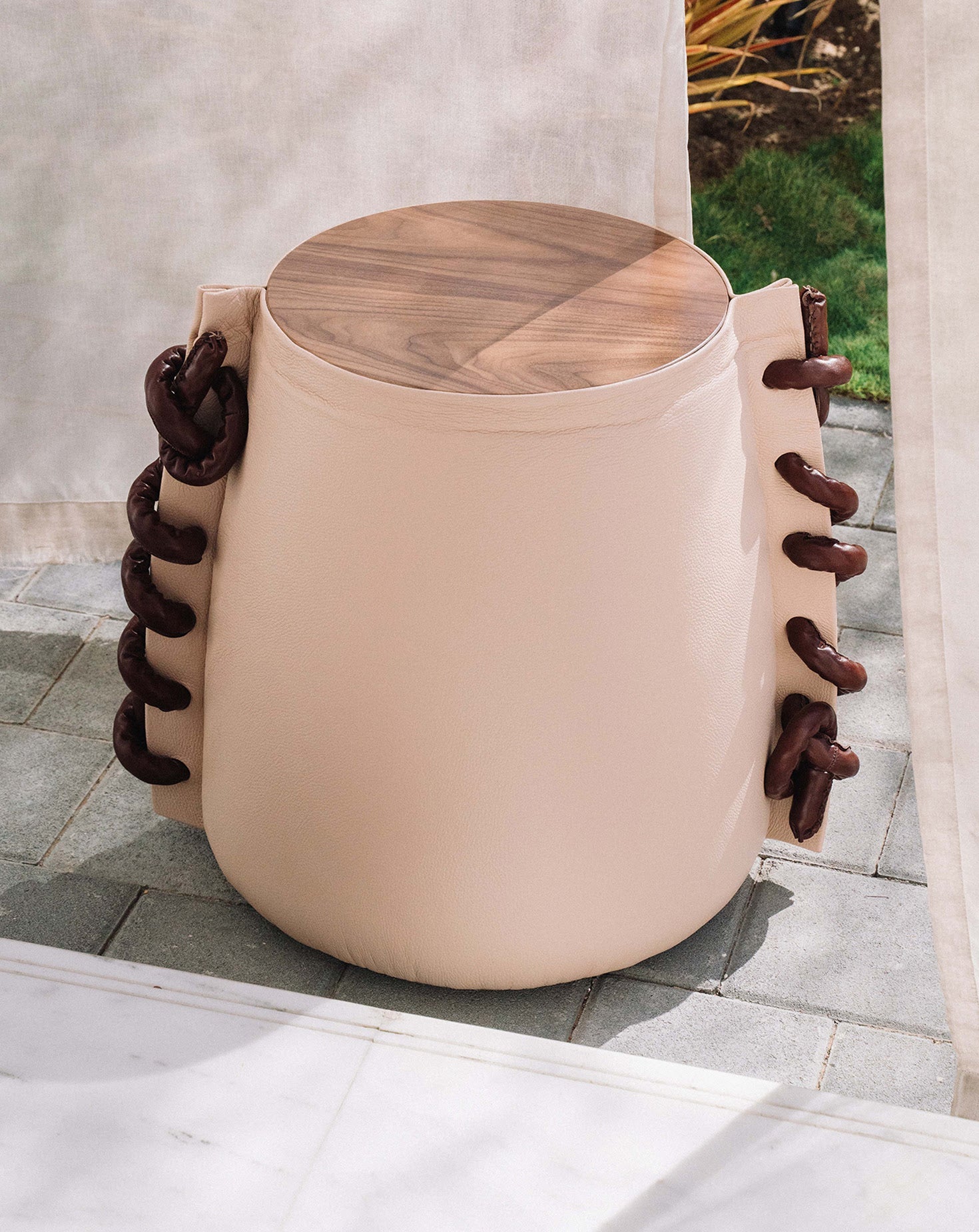 Handcrafted Leather Stool Collection