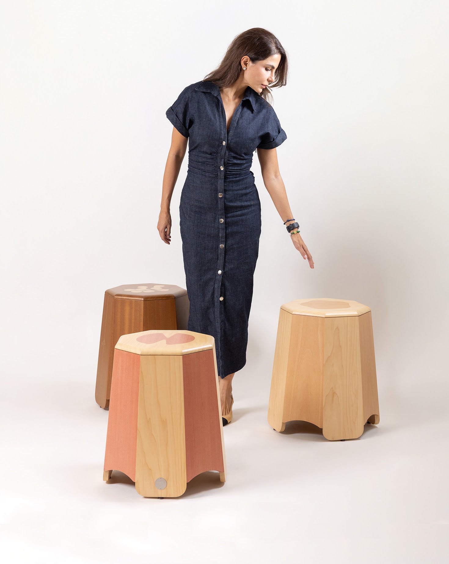 Natual Wood Stool