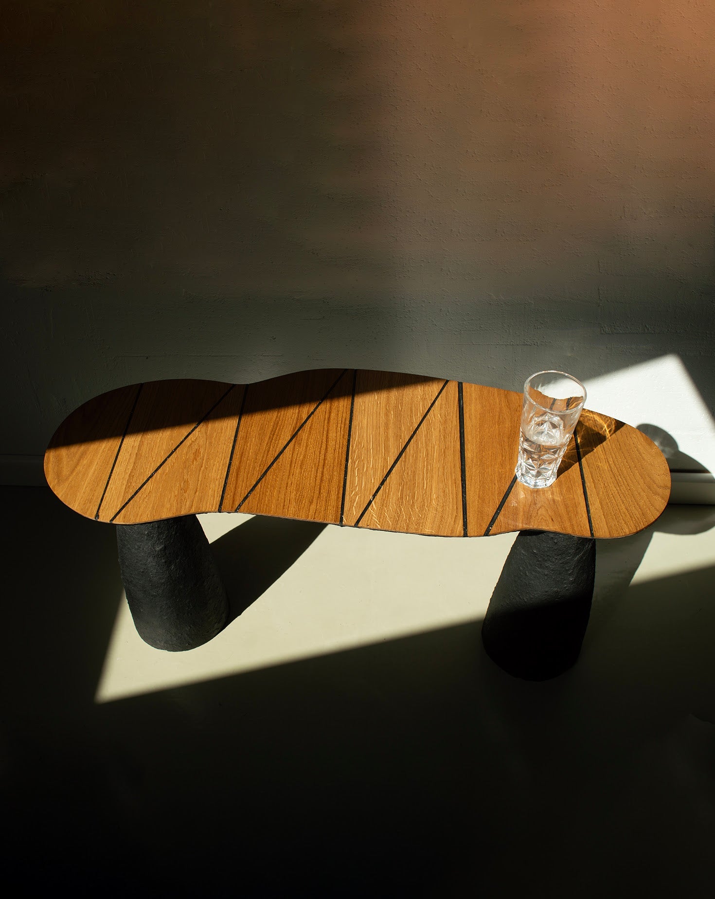 Sculptural Black Bench Collection