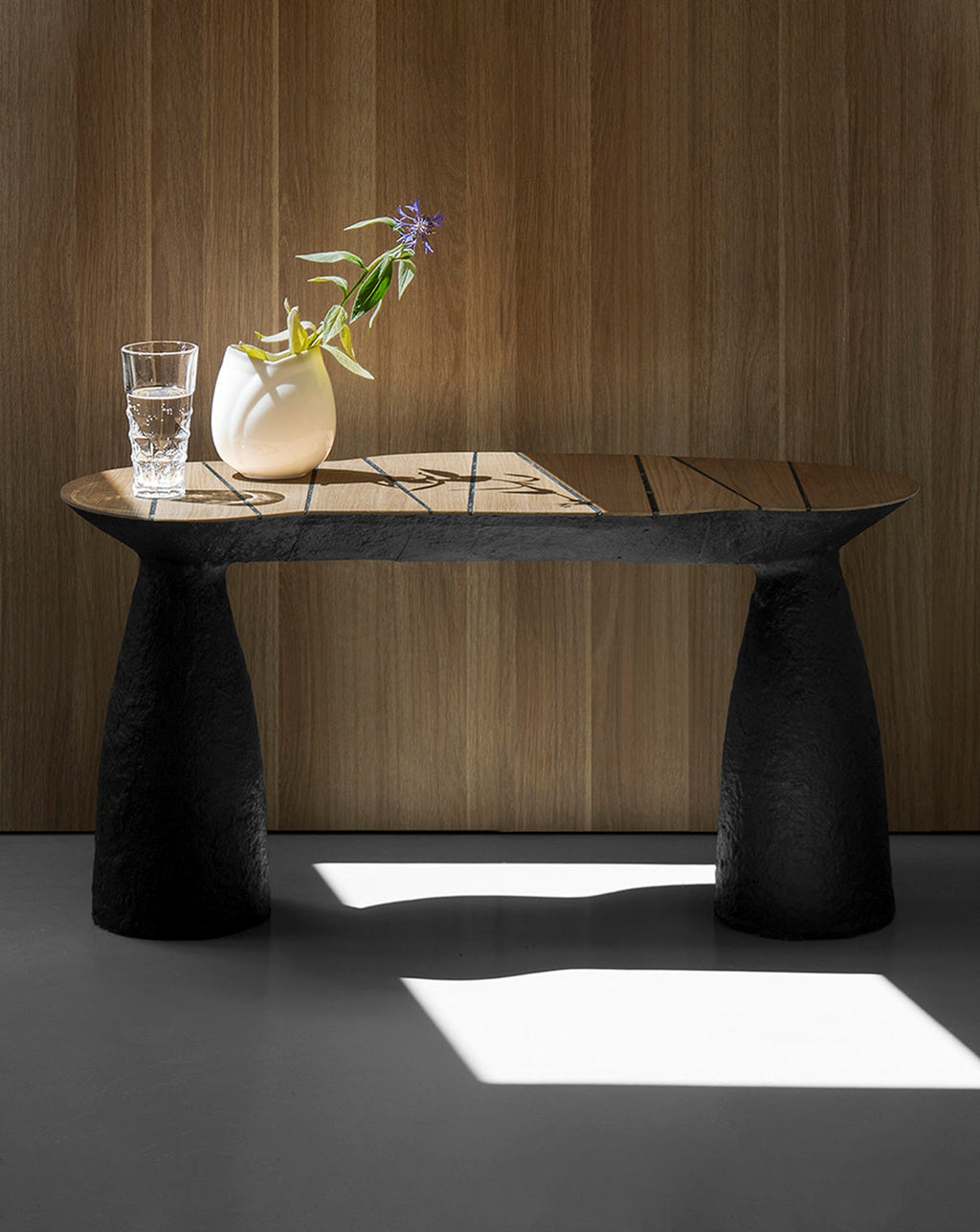 Sculptural Black Bench Collection