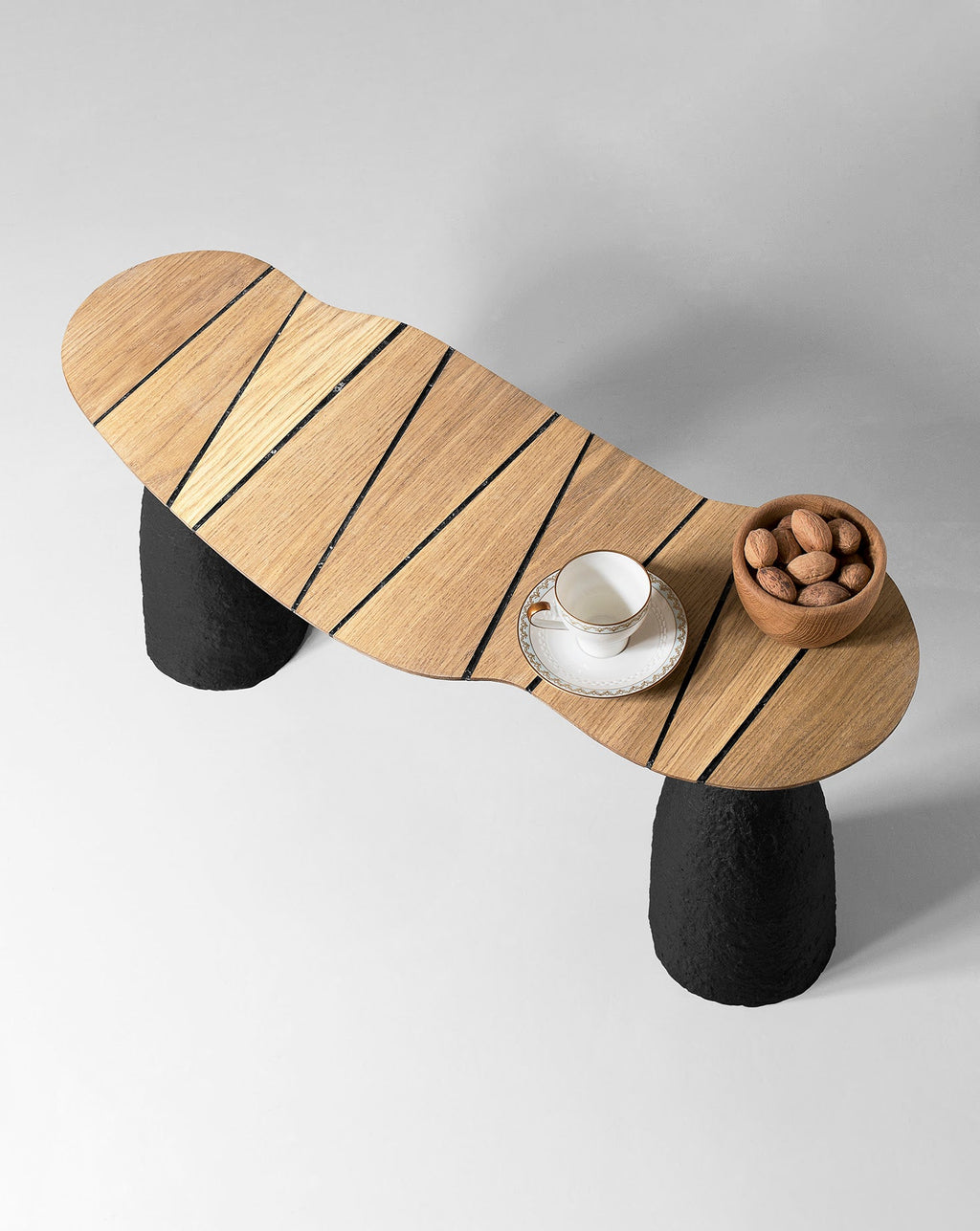Sculptural Black Bench Collection