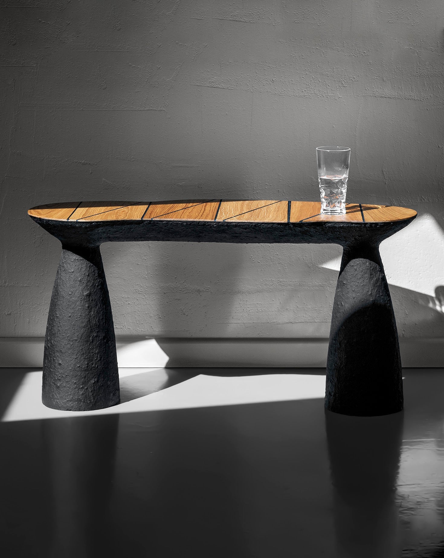 Sculptural Black Bench Collection
