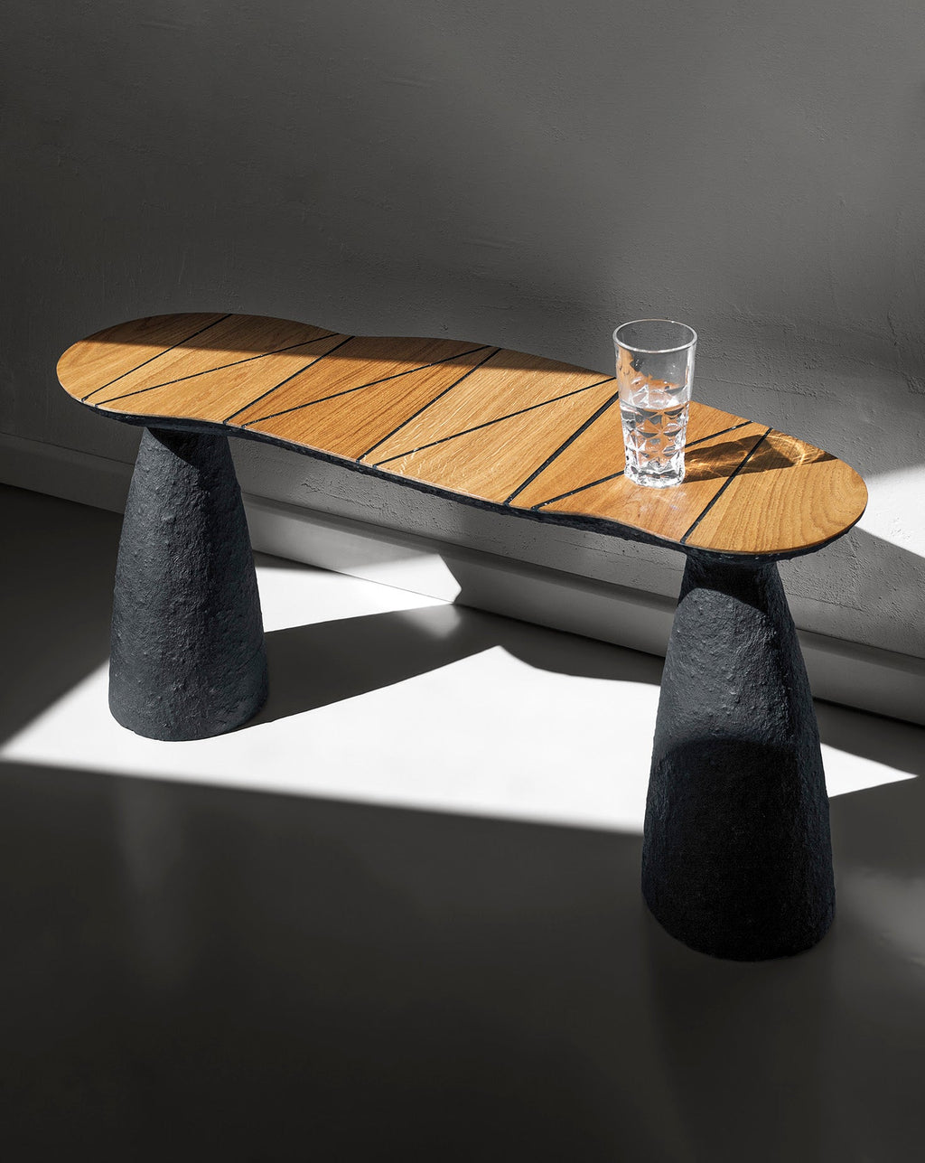Sculptural Black Bench Collection