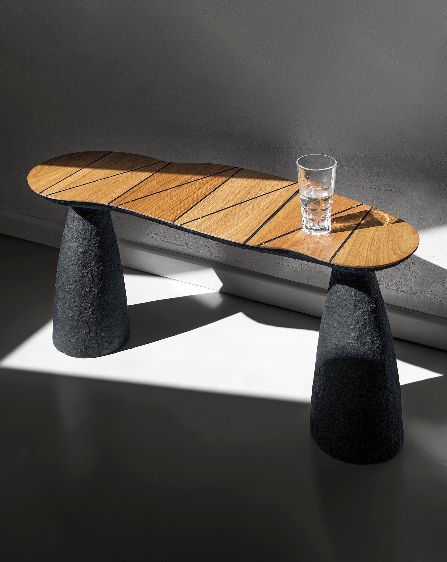 Sculptural Black Bench Collection