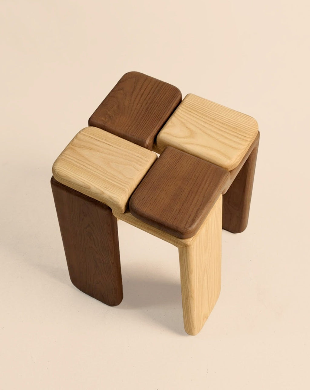 Handcrafted Wood Stool Collection