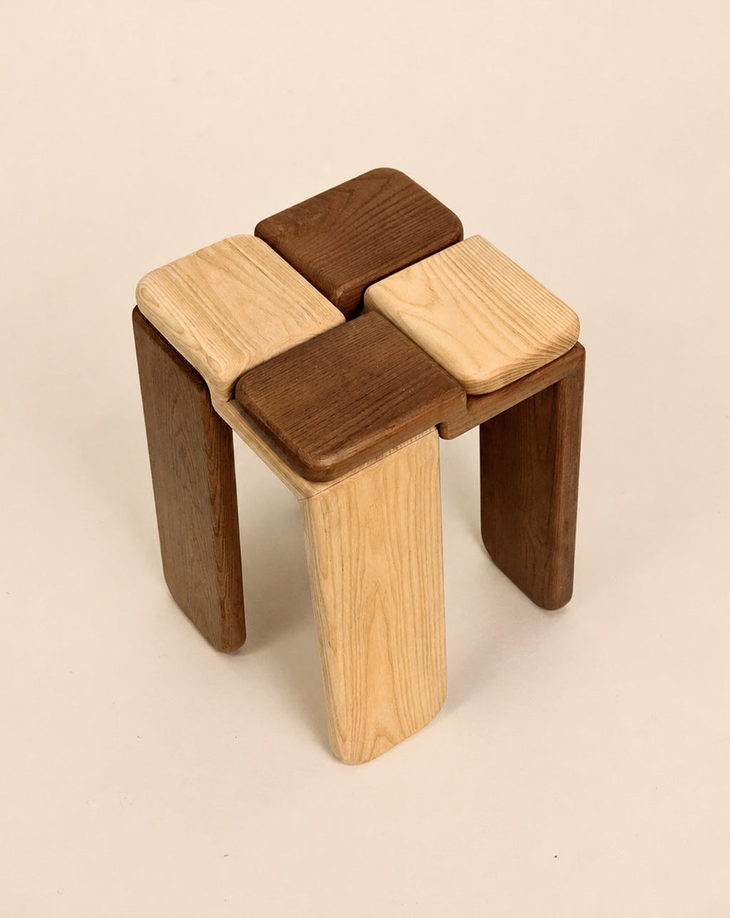 Handcrafted Wood Stool Collection