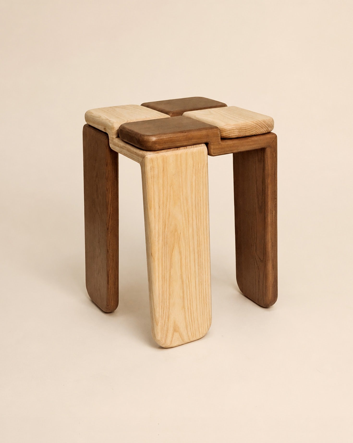 Handcrafted Wood Stool Collection
