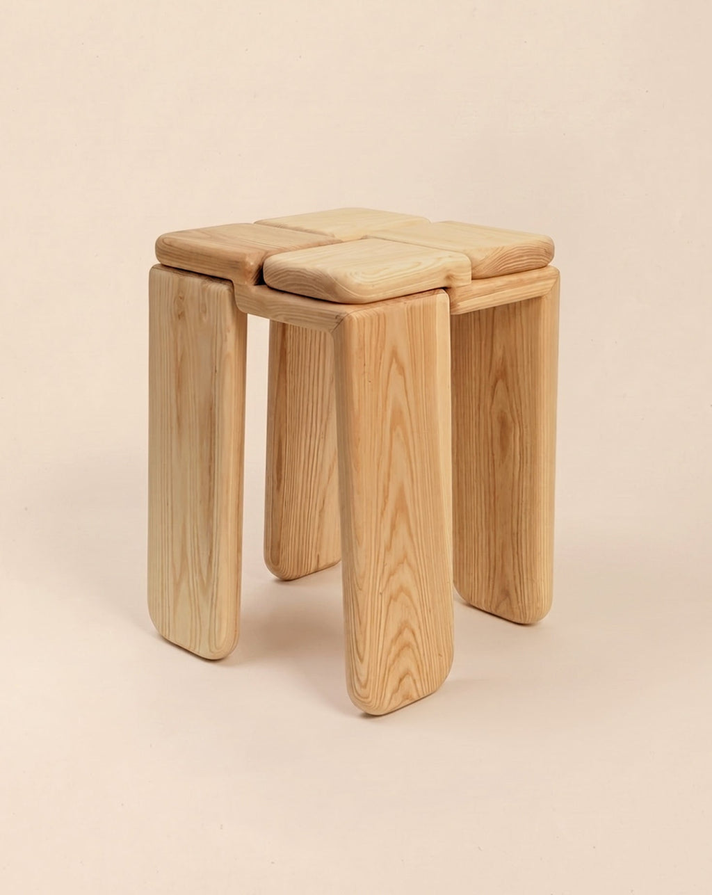 Handcrafted Wood Stool Collection