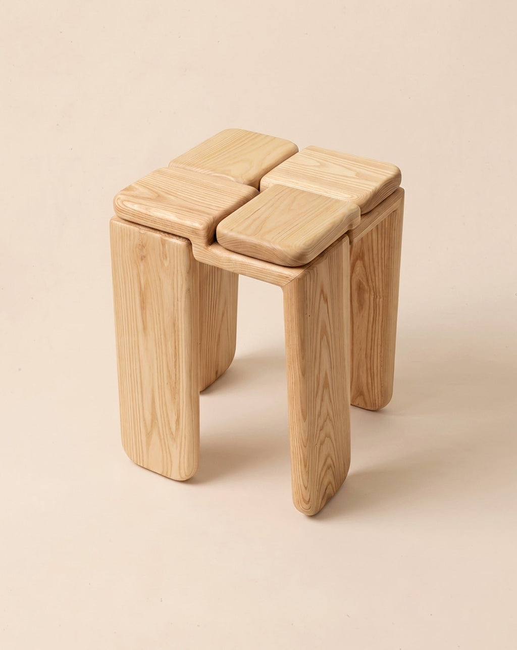 Handcrafted Wood Stool Collection