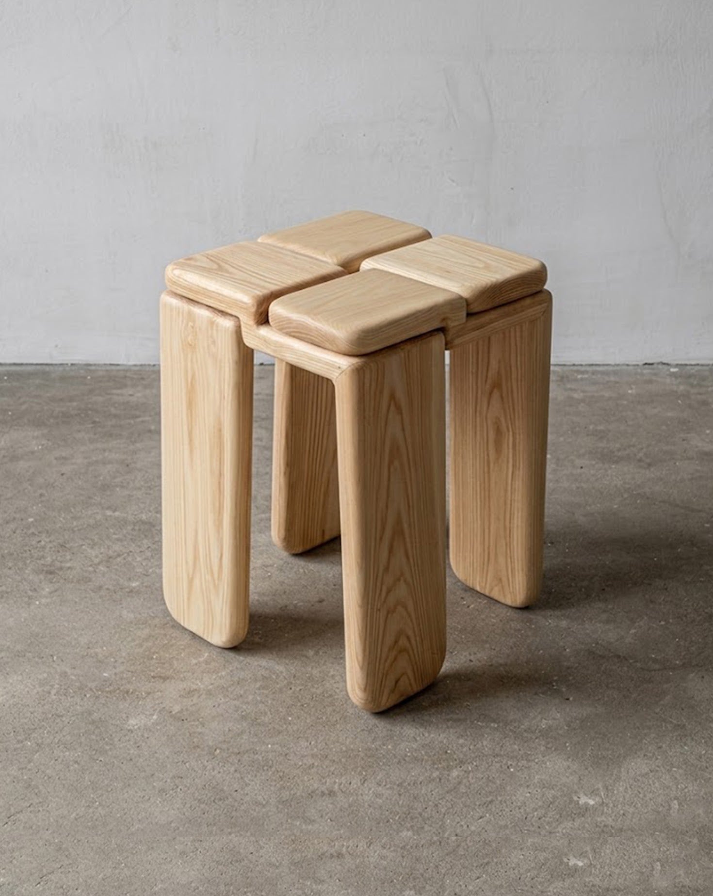 Handcrafted Wood Stool Collection