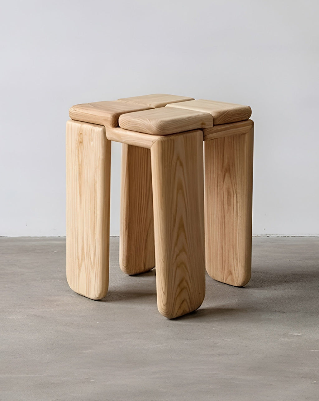Handcrafted Wood Stool Collection