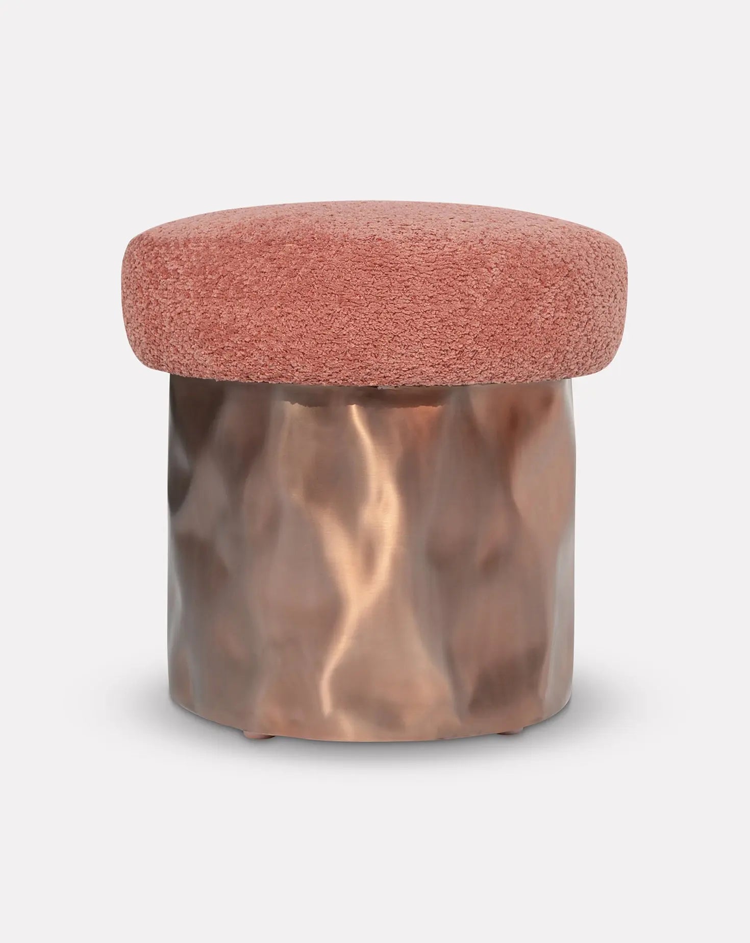 Pink Pouf Stool / Ottoman
