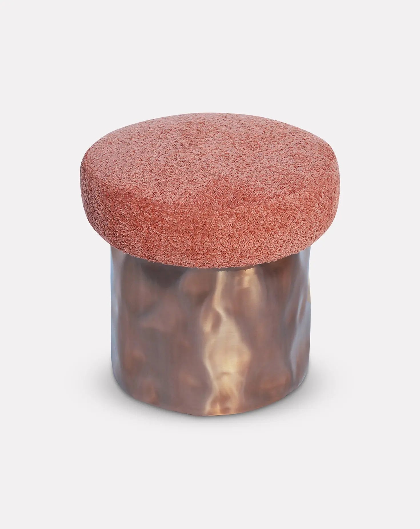 Pink Pouf Stool / Ottoman