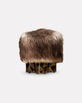 Brown Pouf Small Stool / Ottoman