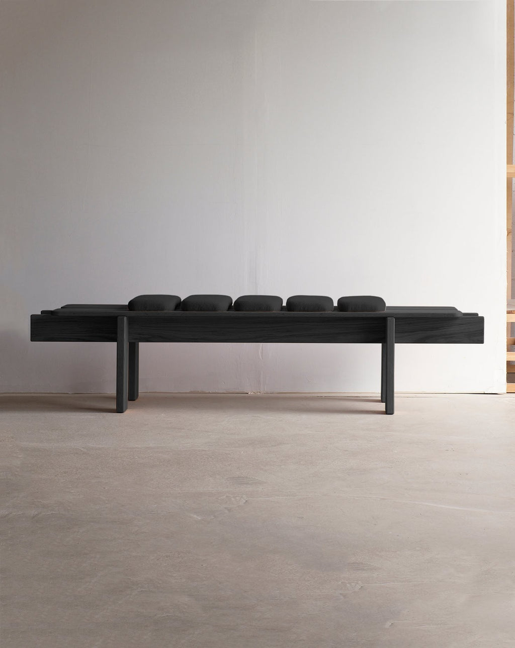 Beech Black Bench