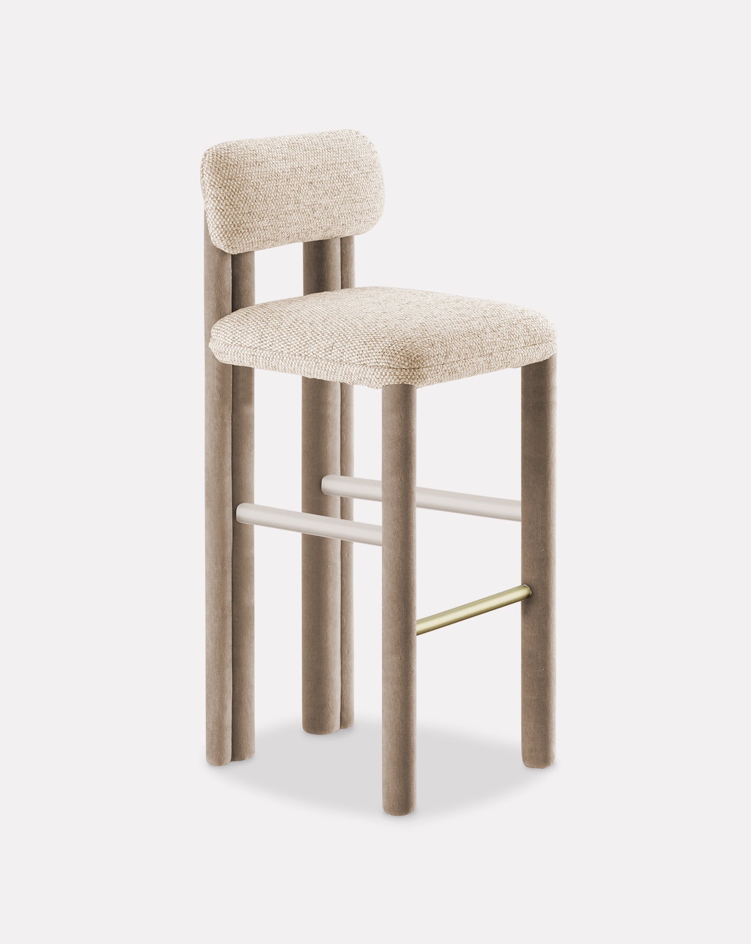 Warm Taupe Bar Chair