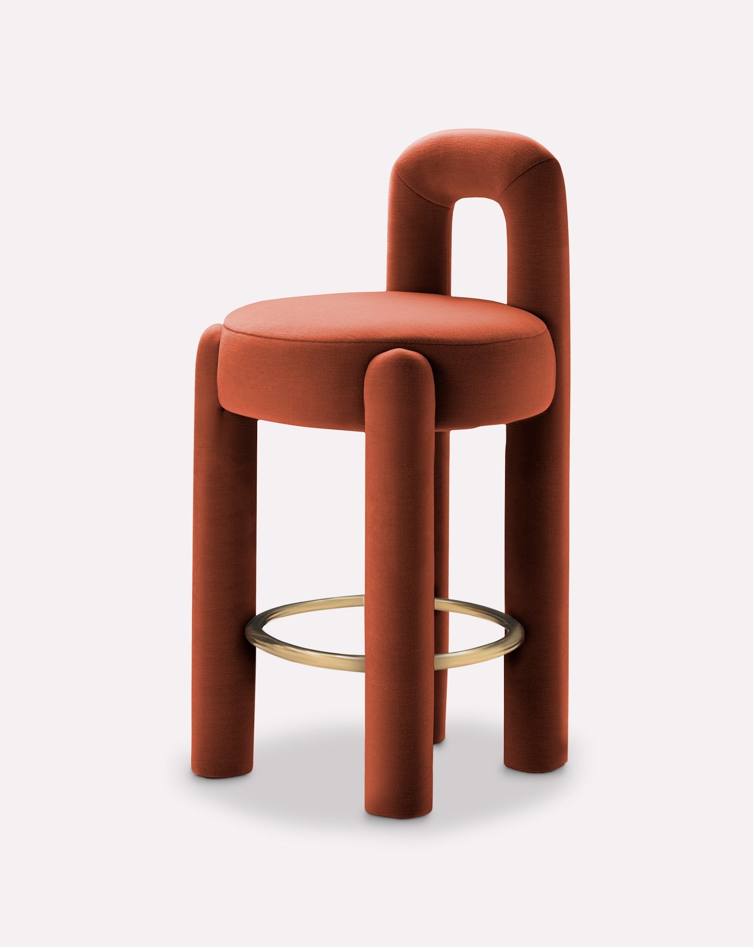 Terracotta Brick Bar Chair