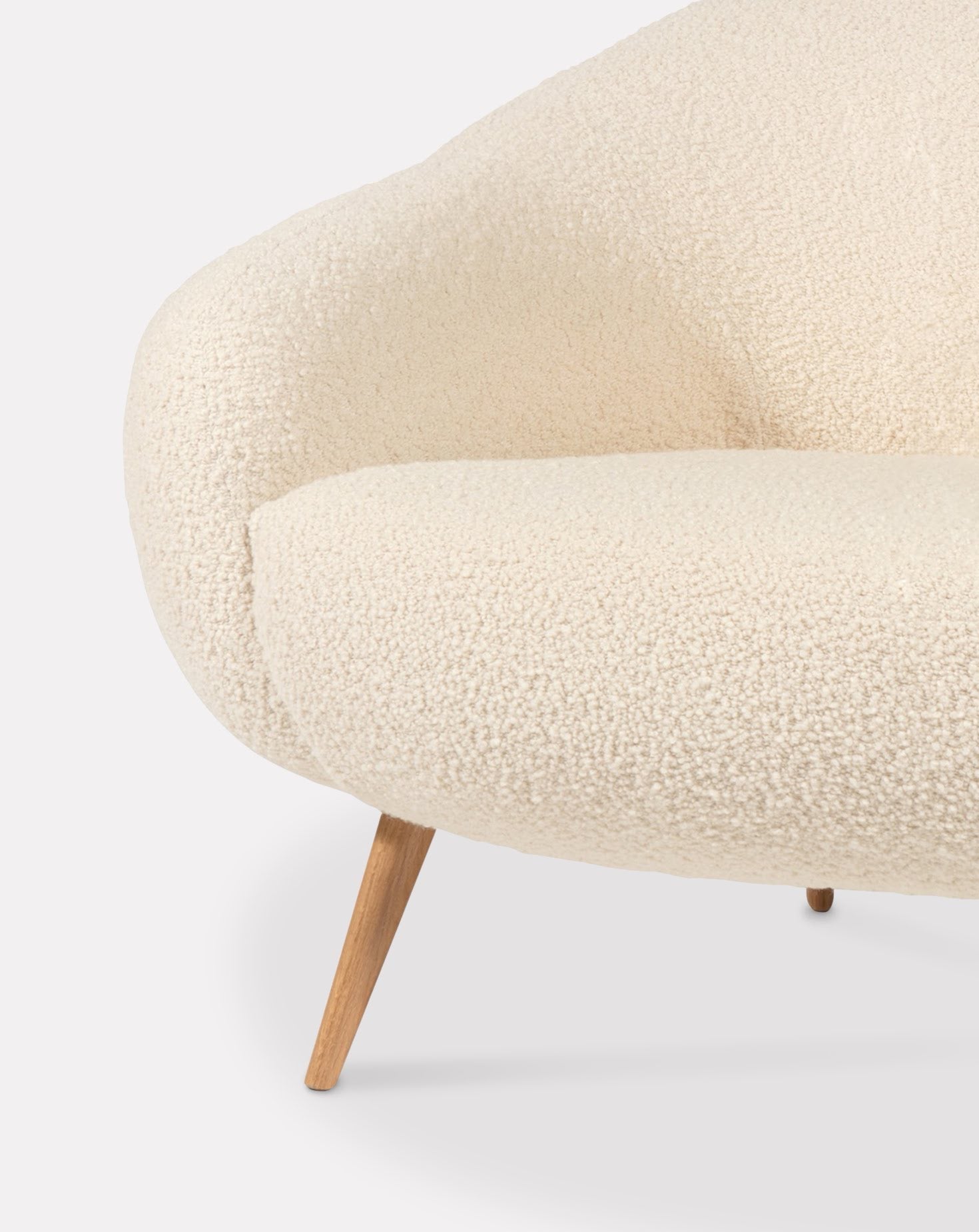 2-Seat Oak Sofa