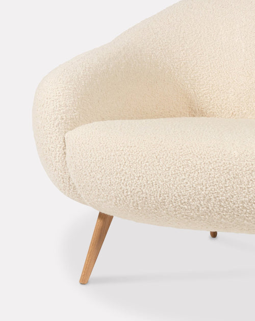 2-Seat Oak Sofa