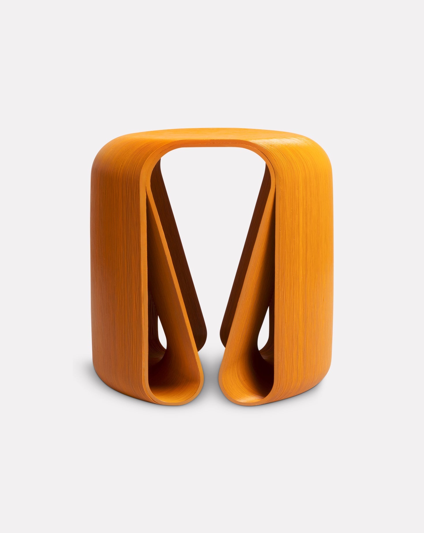 3D Printed Orange Stool