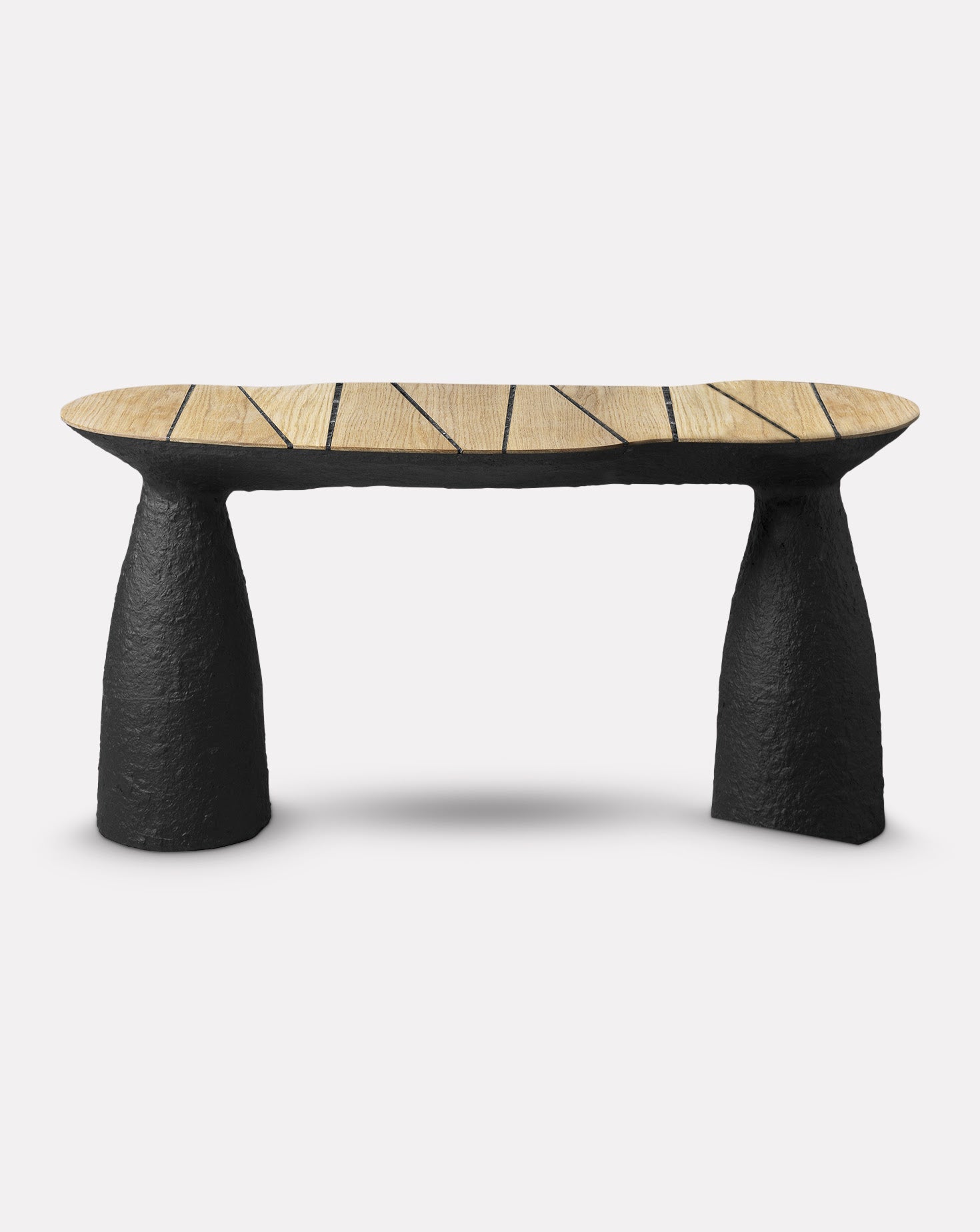 Sculptural Black Bench Collection