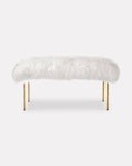 Tree Branches Hammered Brass Bench Long