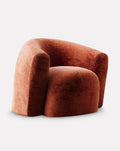 Suede Upholstered Armchair