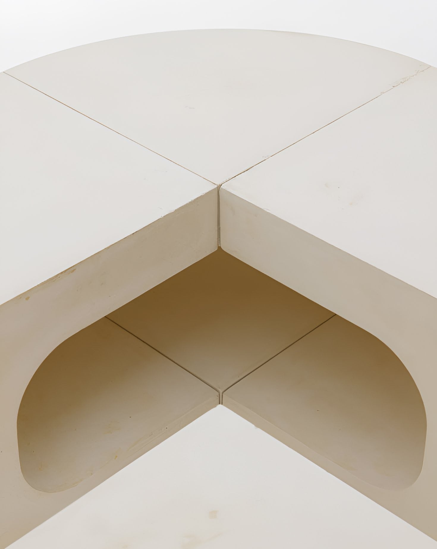 Cream Shelving Bench