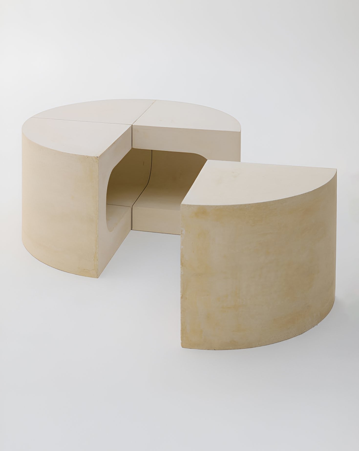 Cream Shelving Bench