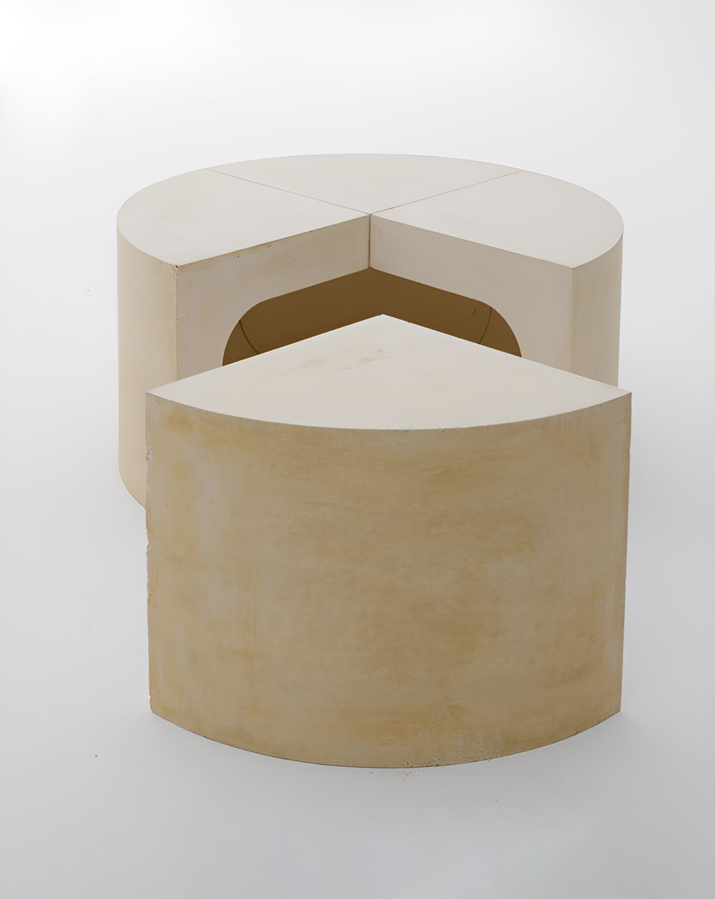 Cream Shelving Bench