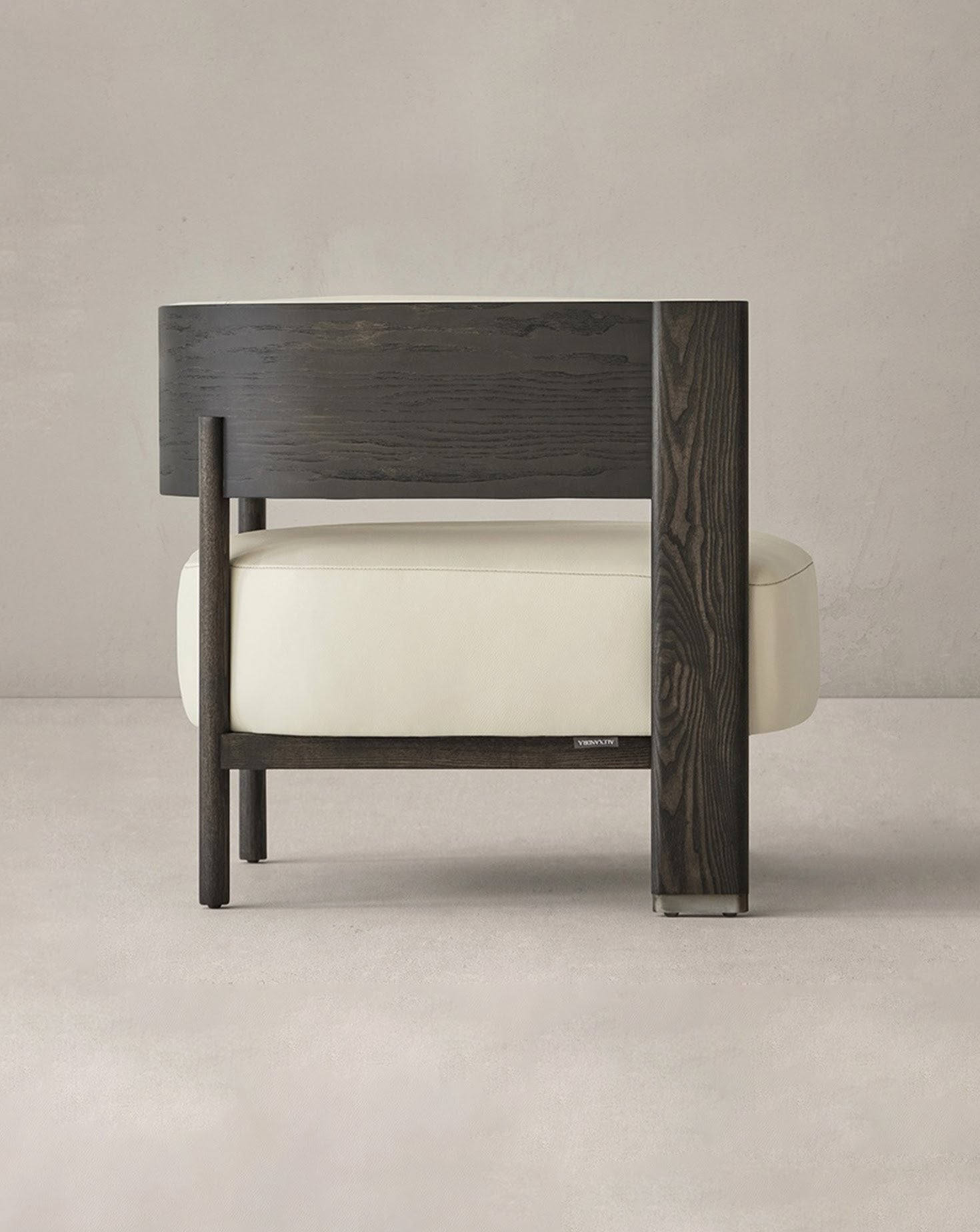 Grey and Black Armchair