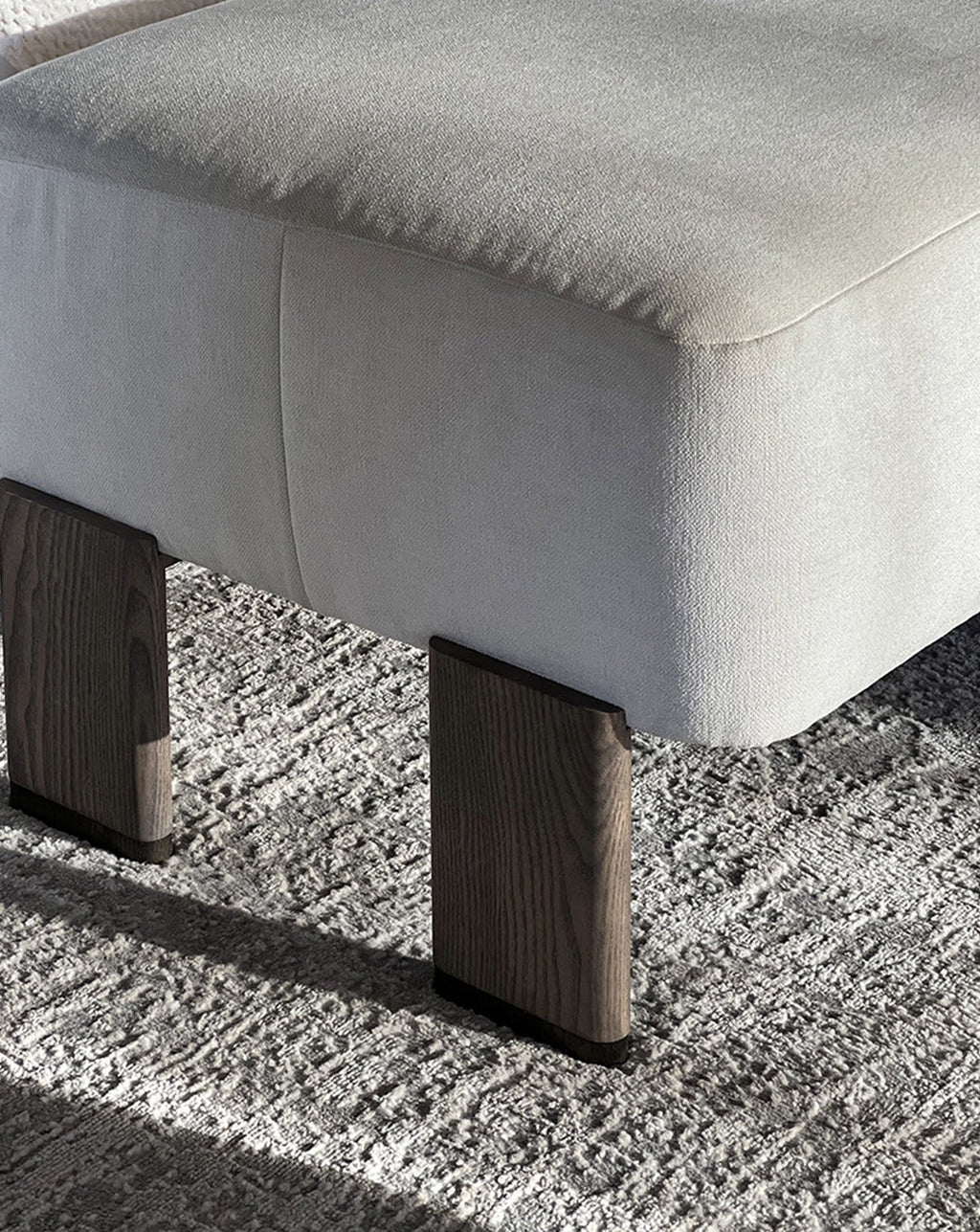Ashwood Grey Pouff Stool / Ottoman