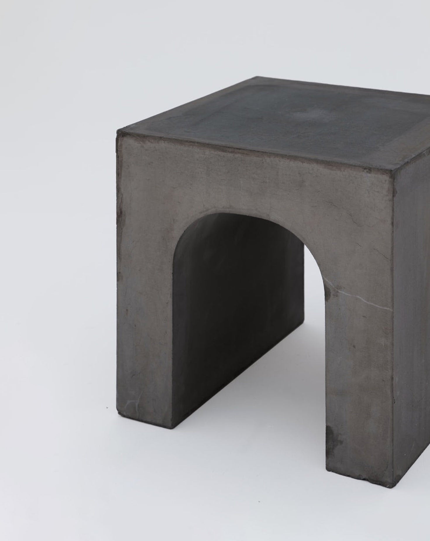 Dark Grey Shelving Bench