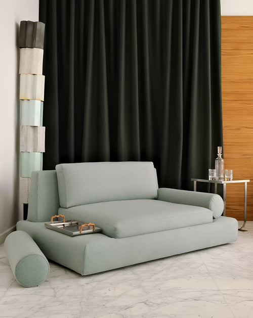 Collection de fauteuils bleus