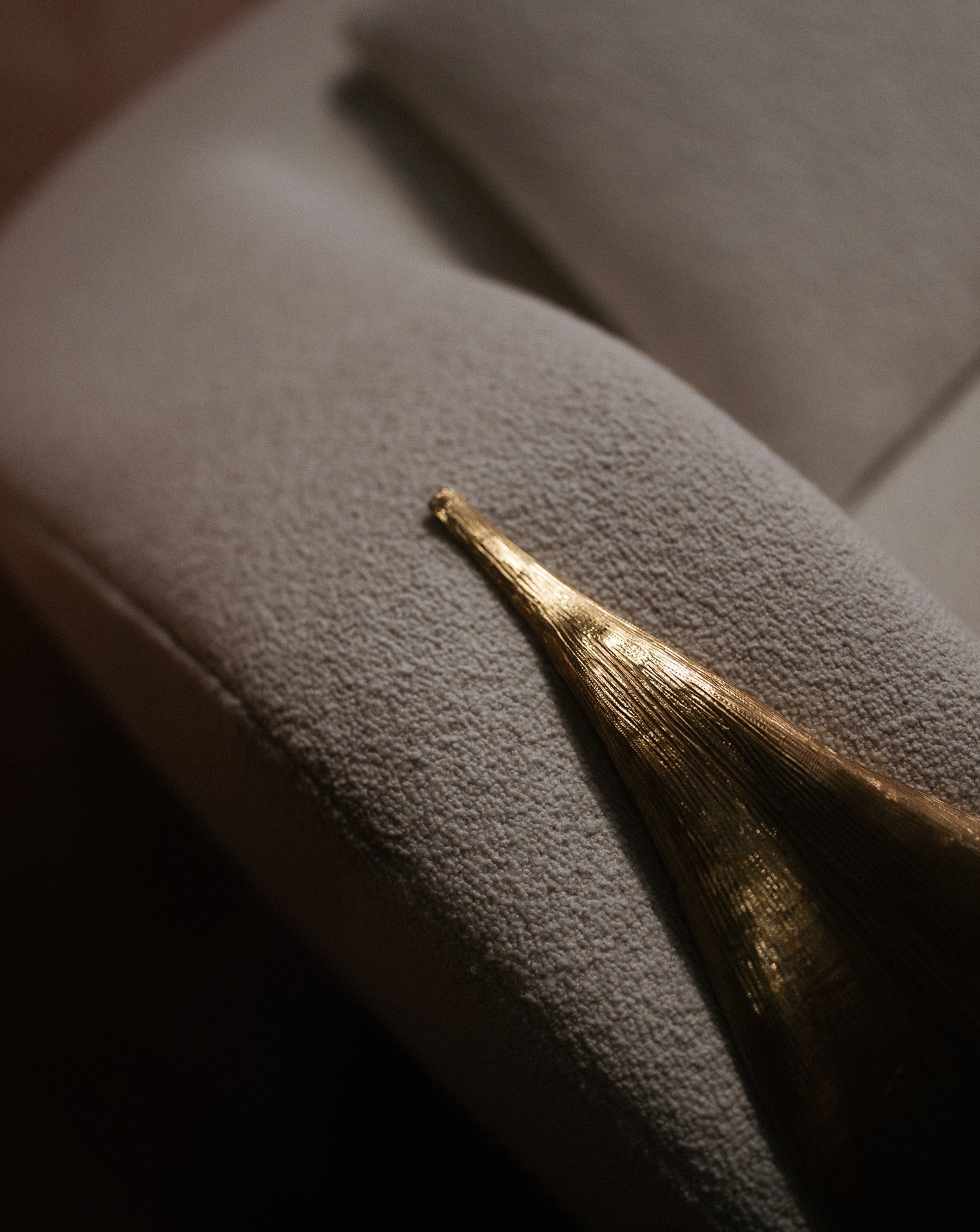 Palm Polished Brass Sofa