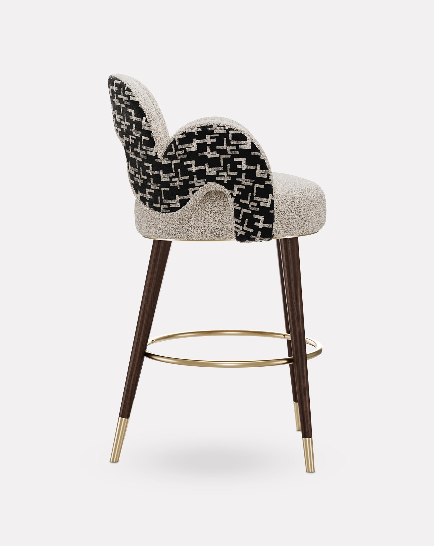 Brushed Brass Bar Stool