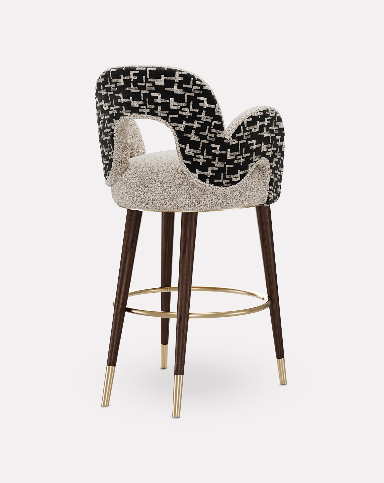 Brushed Brass Bar Stool