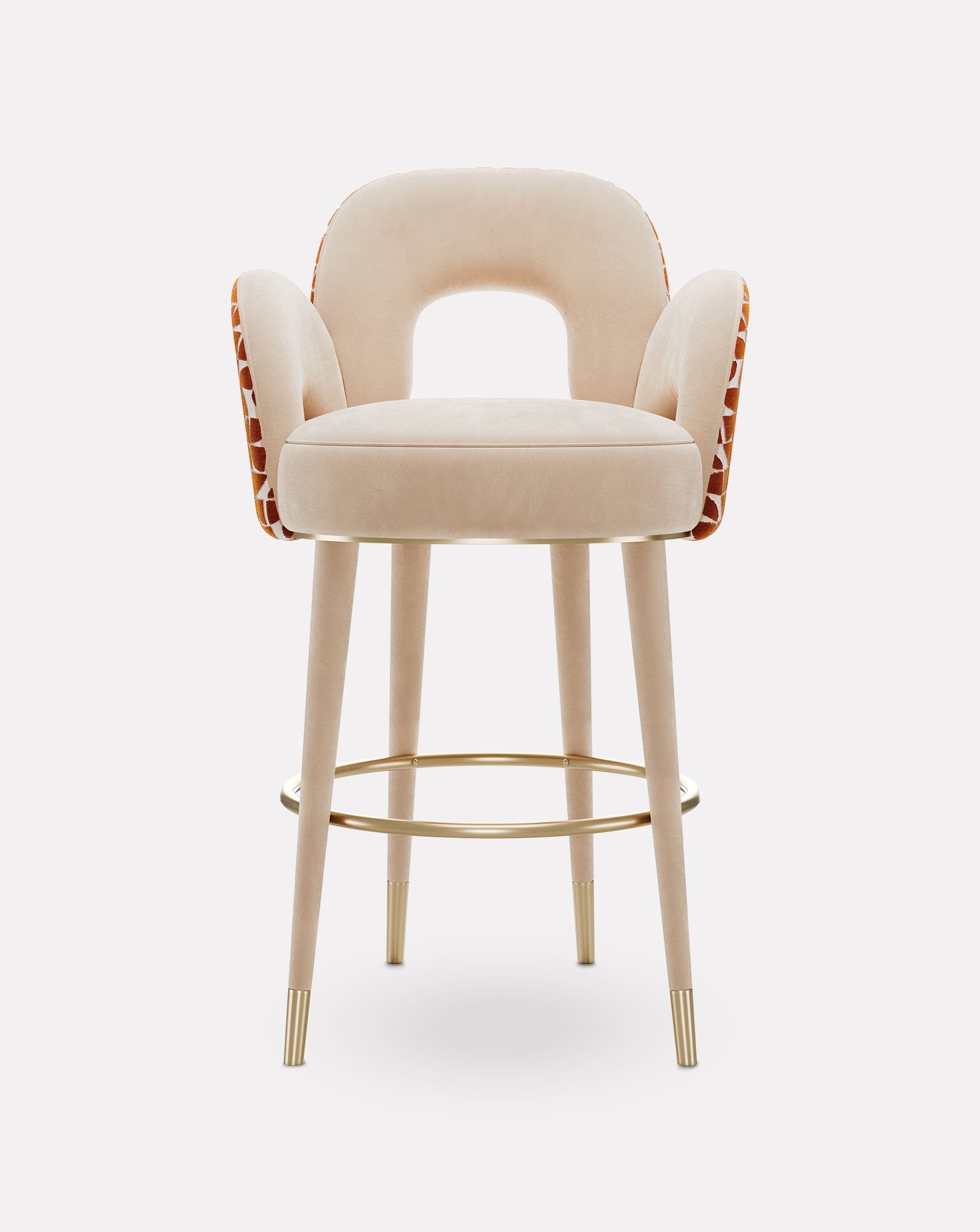 Brushed Brass Bar Stool