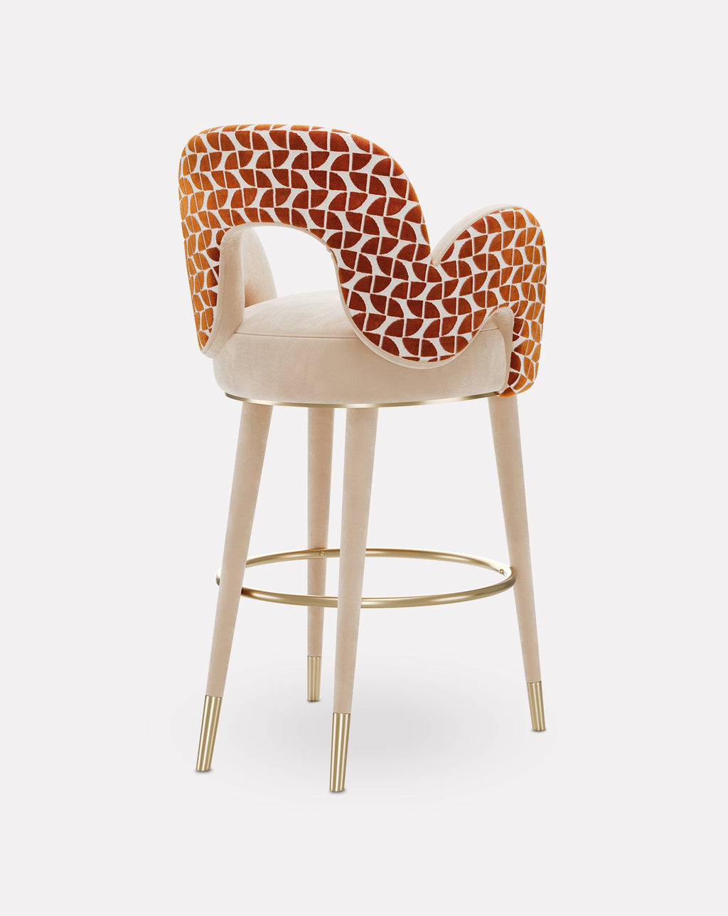 Brushed Brass Bar Stool