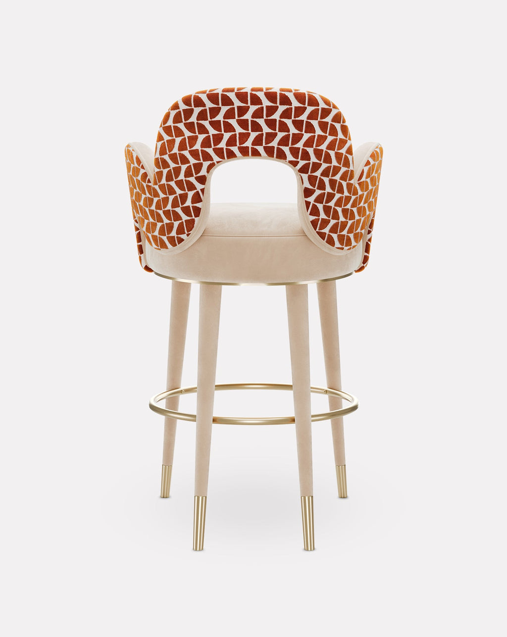 Brushed Brass Bar Stool