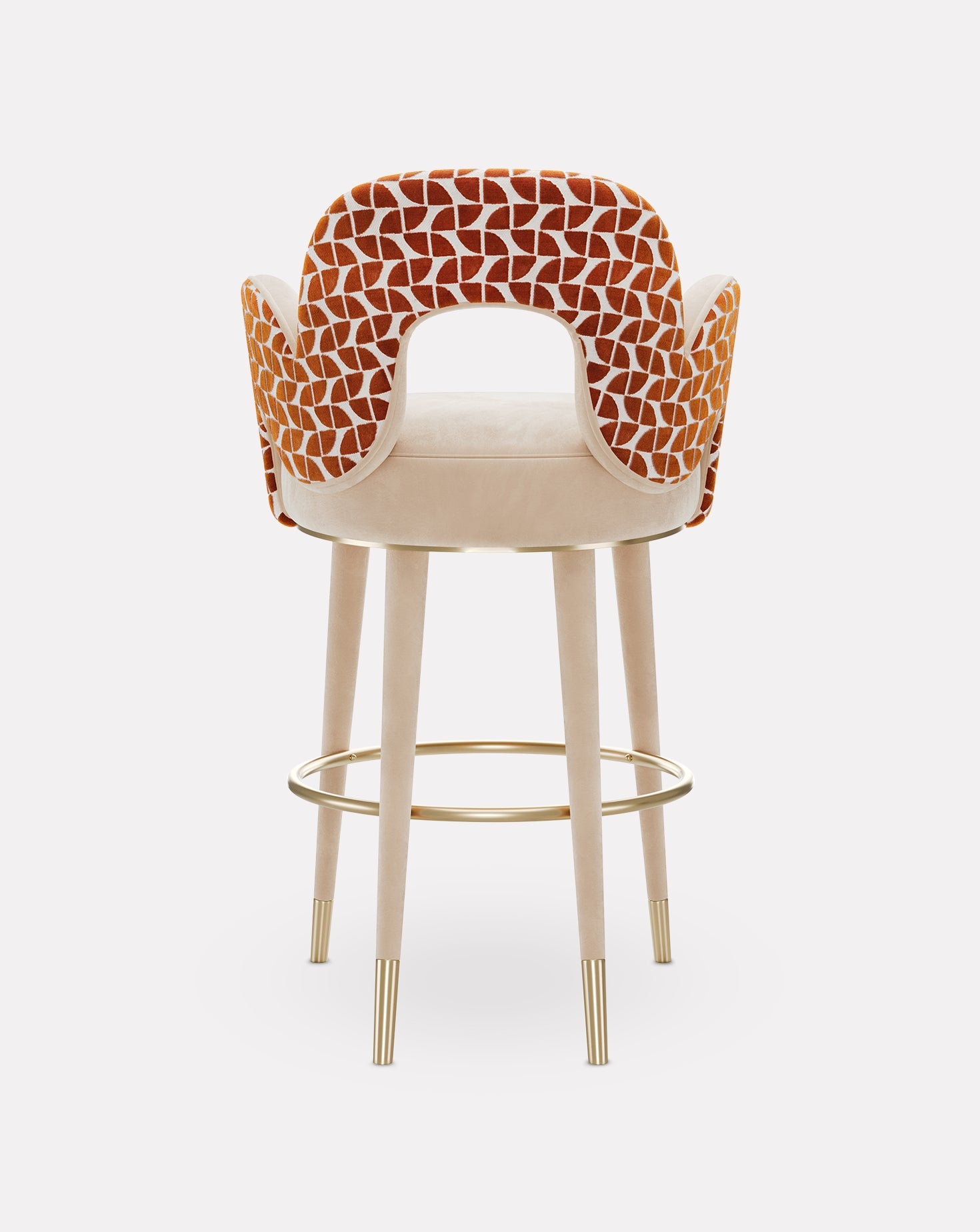 Brushed Brass Bar Stool