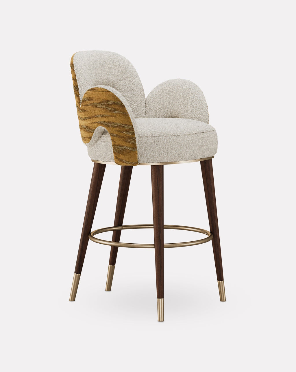 Brushed Brass Bar Stool