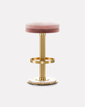 Brass and Marble Bar Stool