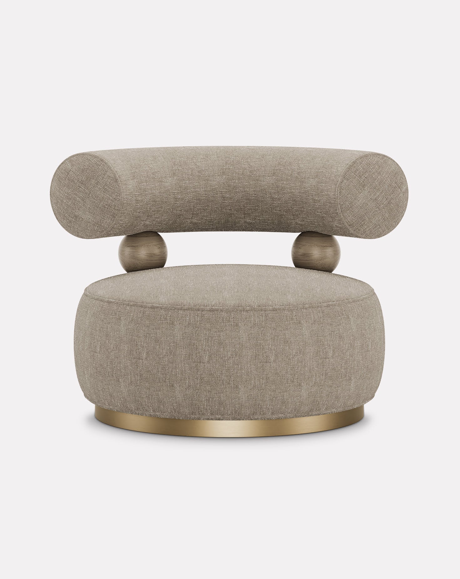 Brushed Brass Armchair