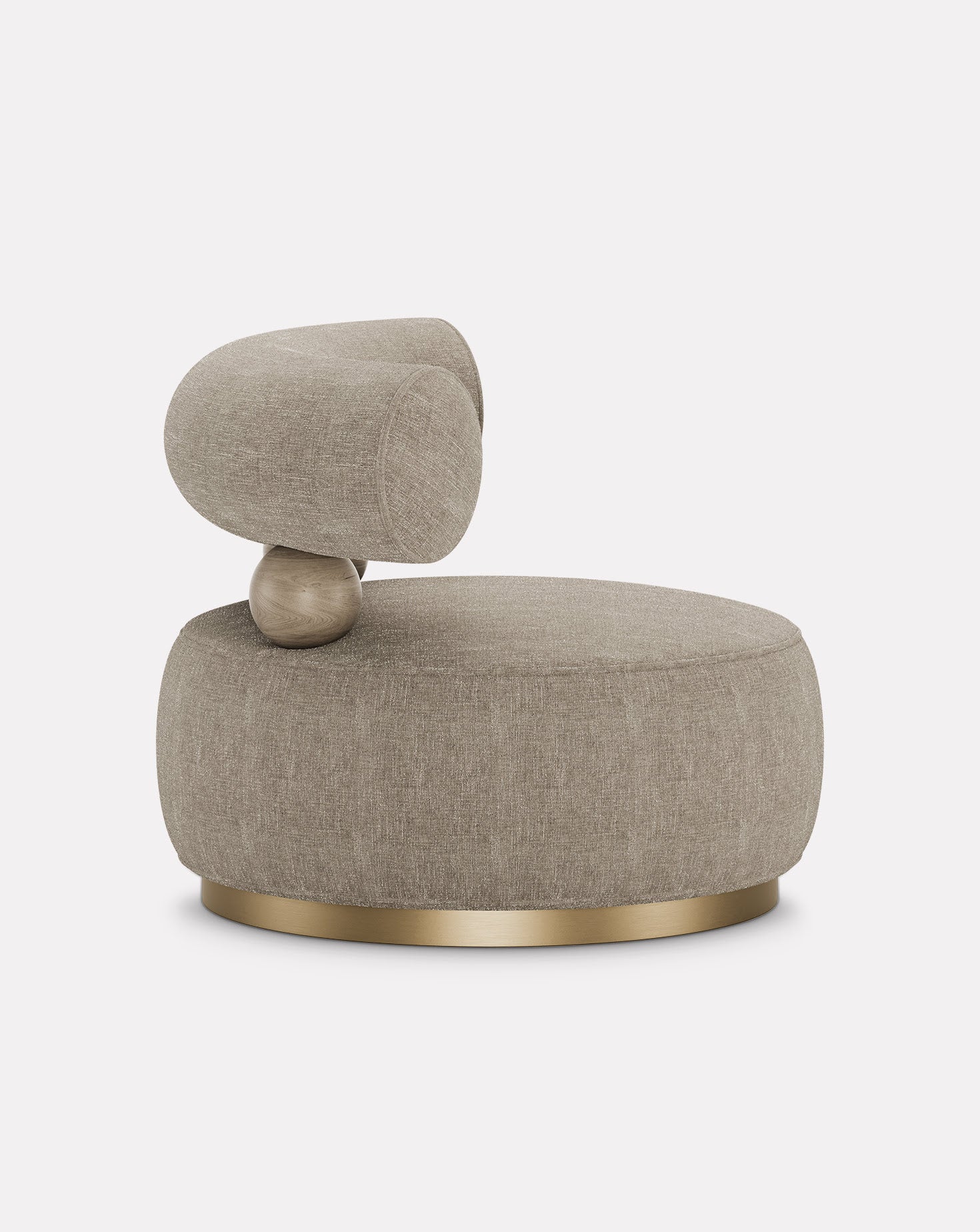 Brushed Brass Armchair