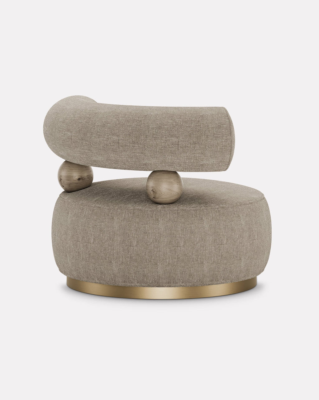 Brushed Brass Armchair